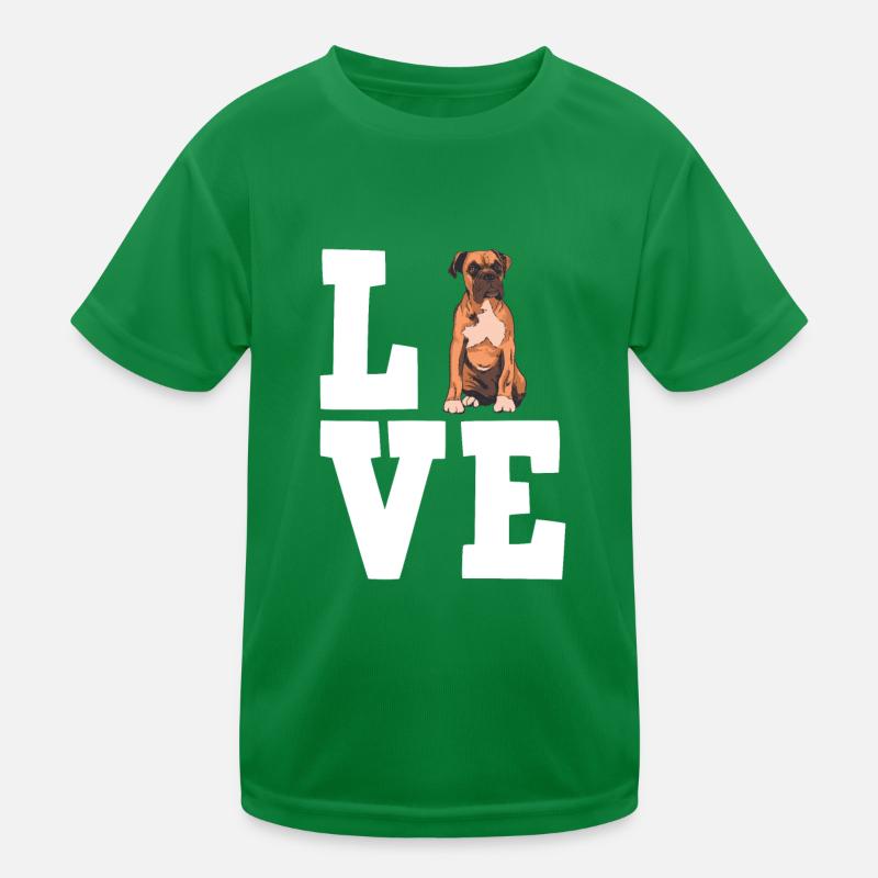 Deutscher Boxer Hund Dog Hundehalter Kinder Funktions-T-Shirt