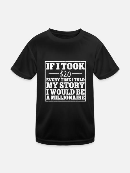 Leg surgery wheelchair lost leg - Kids Functional T-Shirt - black - Front