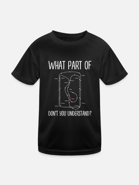 Croquet - Kinder Funktions-T-Shirt - Schwarz - Vorne