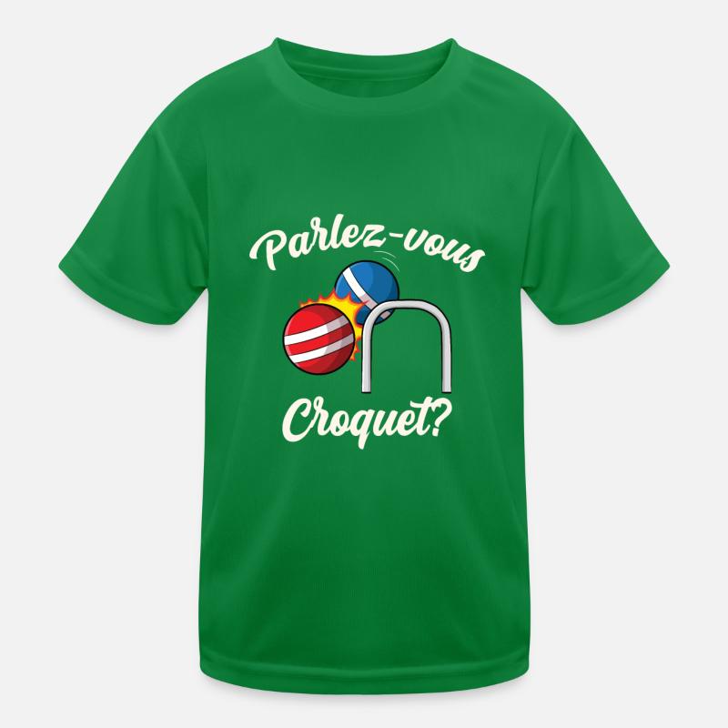 Croquet Kinder Funktions-T-Shirt