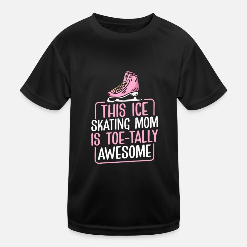Eislaufen Wortspiel Eiskunstlauf Kinder Funktions-T-Shirt