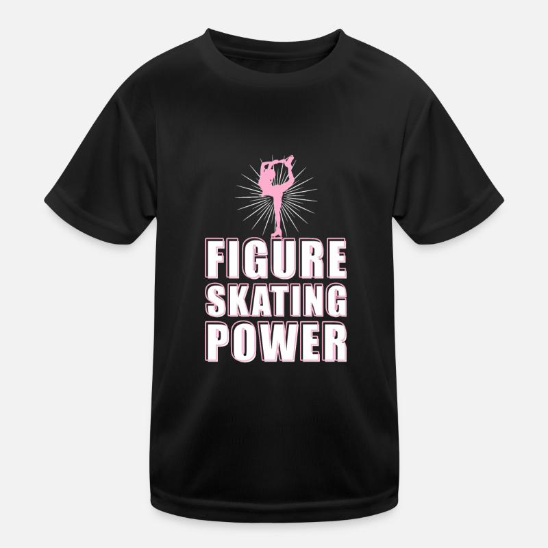 Eislaufen Wortspiel Eiskunstlauf Kinder Funktions-T-Shirt