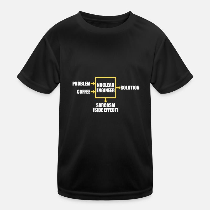 Kernenergie Strahlung Atomkraft Ingenieur Kinder Funktions-T-Shirt