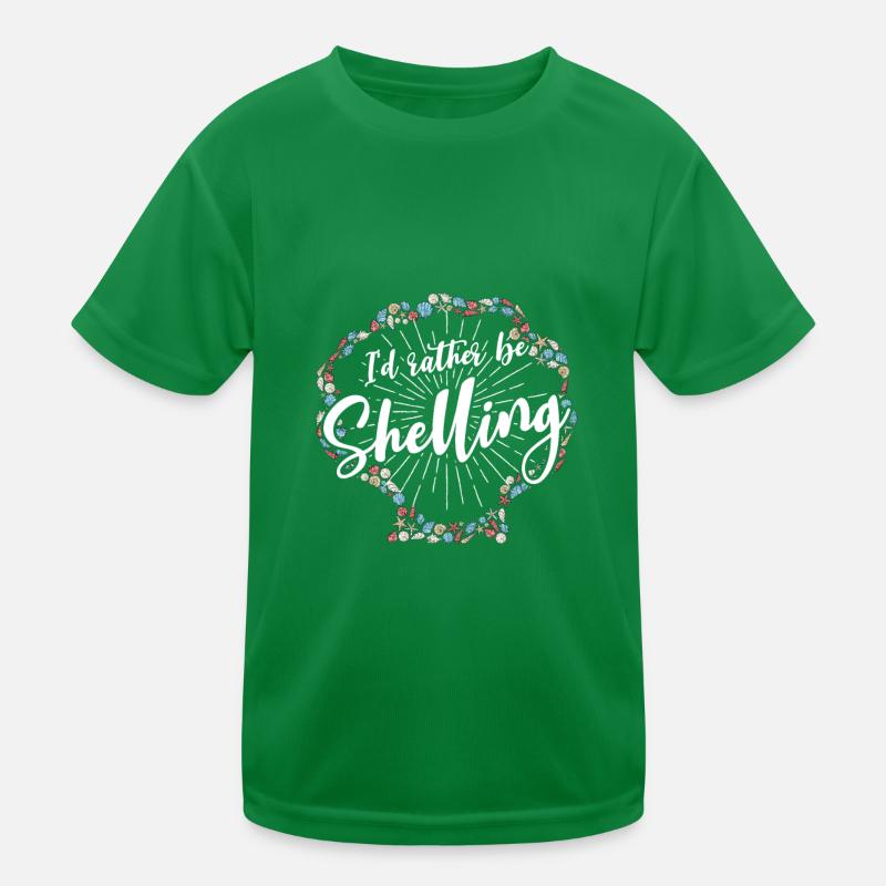 Collecting shells on the beach Shell collectors Kids Functional T-Shirt