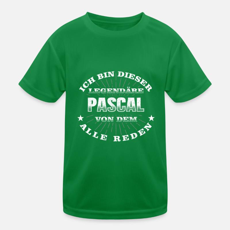 Legendärer Pascal lustiger vorname Name Kinder Funktions-T-Shirt