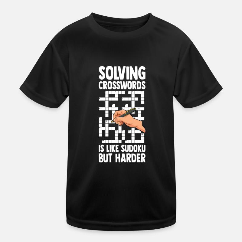 Solve crossword puzzles Kids Functional T-Shirt