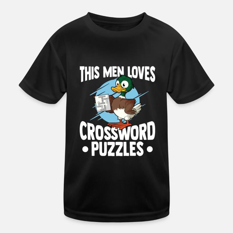 Solve crossword puzzles Kids Functional T-Shirt