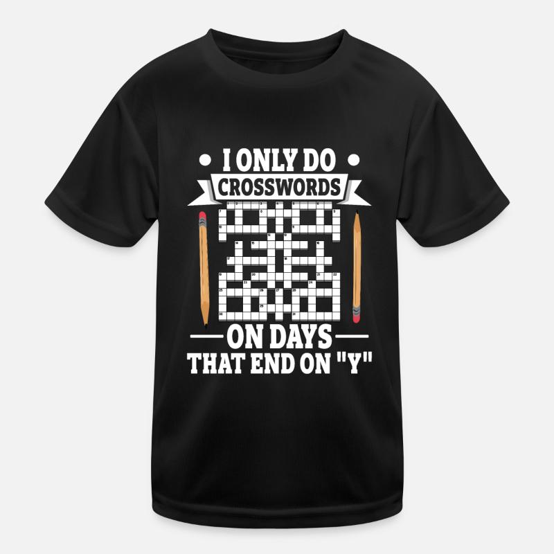 Solve crossword puzzles Kids Functional T-Shirt