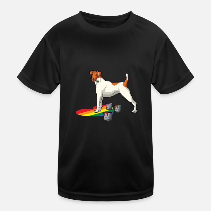 Glatthaar Foxterrier Hund Kinder Funktions-T-Shirt