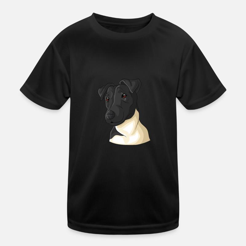 Glatthaar Foxterrier Hund Kinder Funktions-T-Shirt