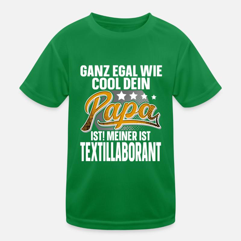 Textillaborant Papa Vater Vatertag Cooler Papa Kinder Funktions-T-Shirt