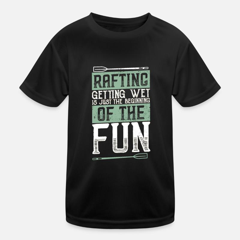 Fluss Rafting Kinder Funktions-T-Shirt