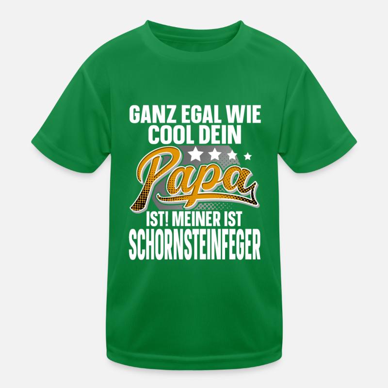 Schornsteinfeger Papa Vater Vatertag Cooler Papa Kinder Funktions-T-Shirt