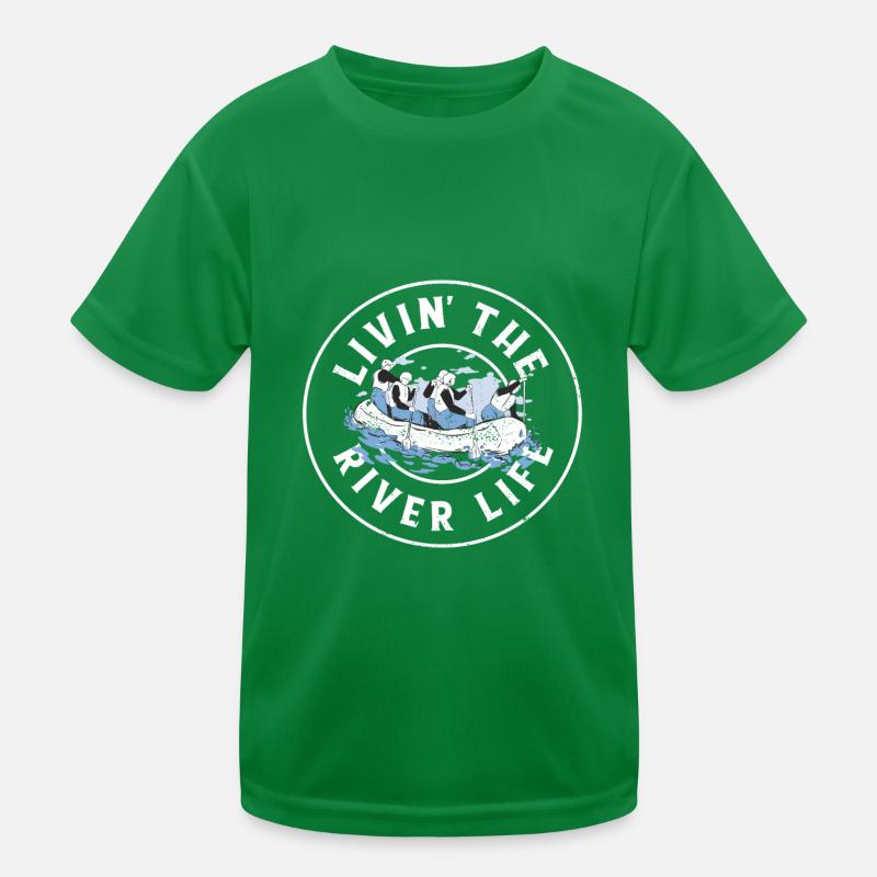 River Rafting Kids Functional T-Shirt