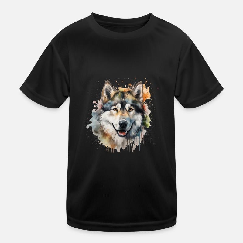 Alaskan Malamute Kids Functional T-Shirt
