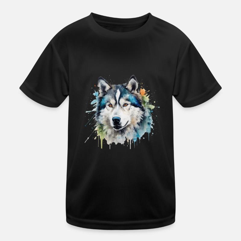 Alaskan Malamute Kids Functional T-Shirt