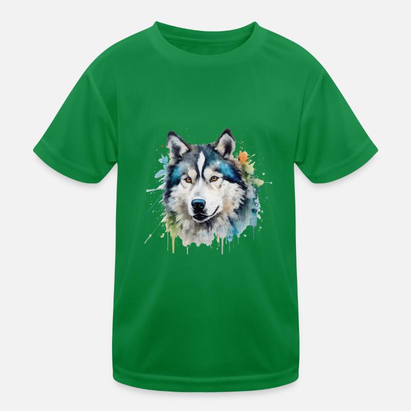 Alaskan Malamute Kids Functional T-Shirt