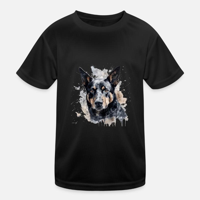 Australian Kelpie Kinder Funktions-T-Shirt