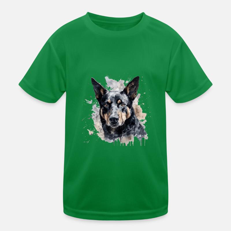 Australian Kelpie Kinder Funktions-T-Shirt