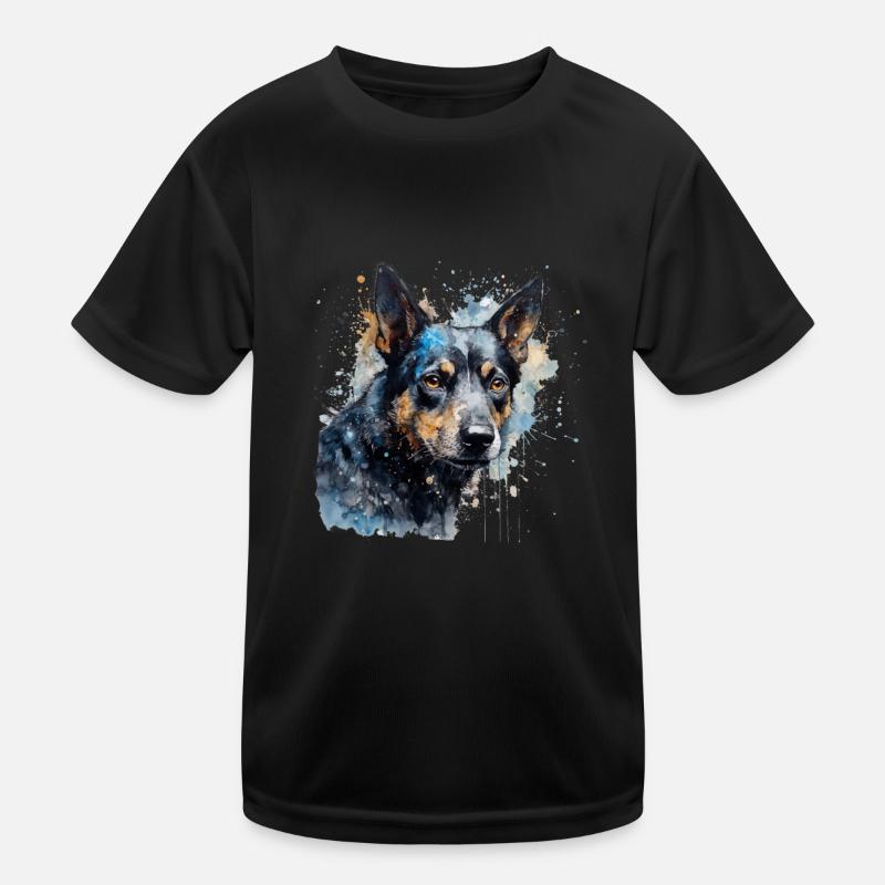 Australian Kelpie Kinder Funktions-T-Shirt