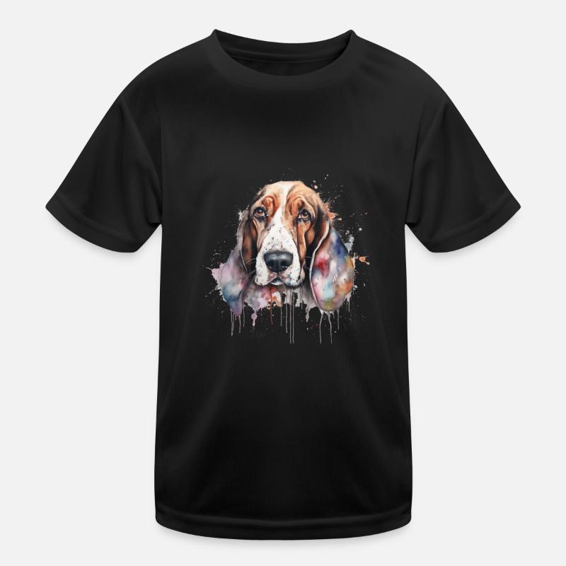 Basset Hound T-shirt sport Enfant