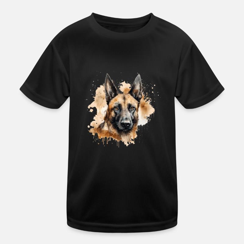 Belgian Malinois - Kids Functional T-Shirt - black