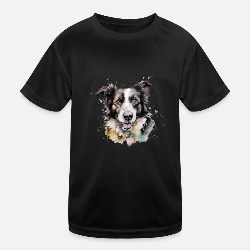 Border Collie T-shirt sport Enfant