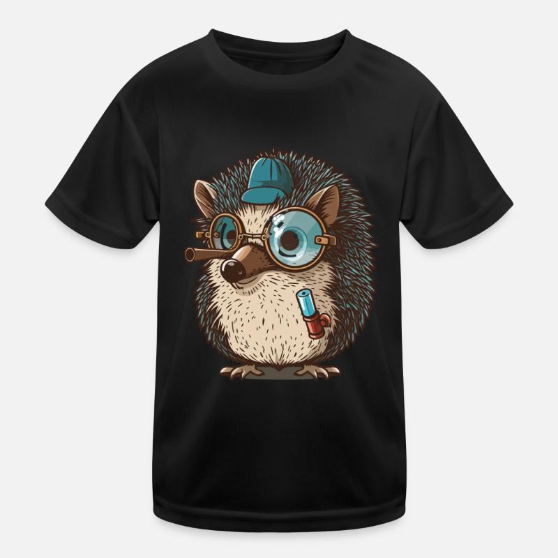 Monocled Hedgehog Kids Functional T-Shirt