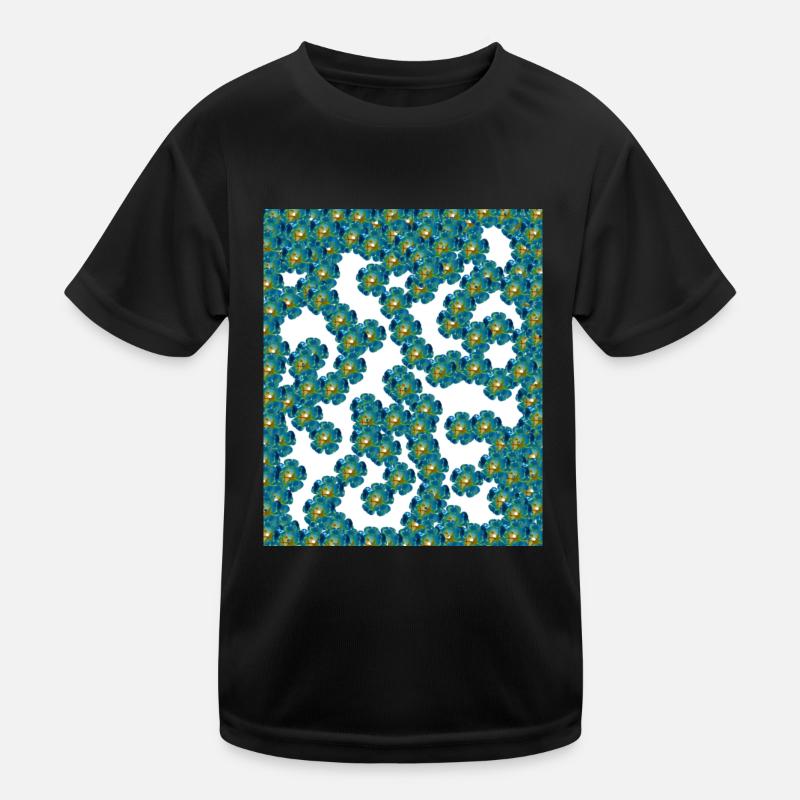 Blumen Kinder Funktions-T-Shirt