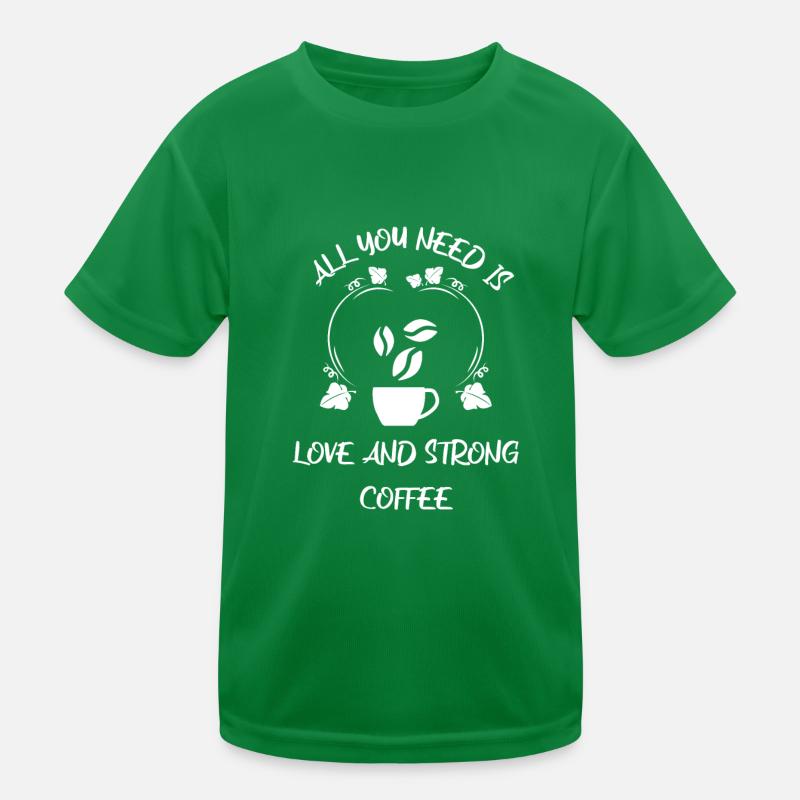 Kaffee Espresso Käffchen Kinder Funktions-T-Shirt