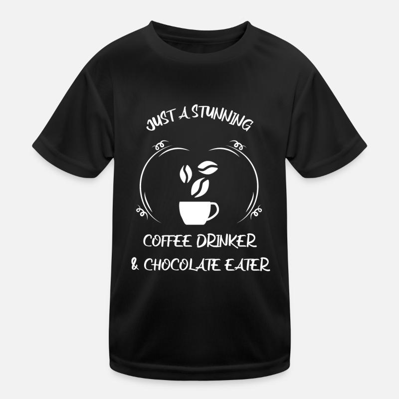 Café, expresso, café et chocolat T-shirt sport Enfant