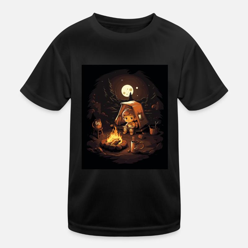 Child camping Kids Functional T-Shirt