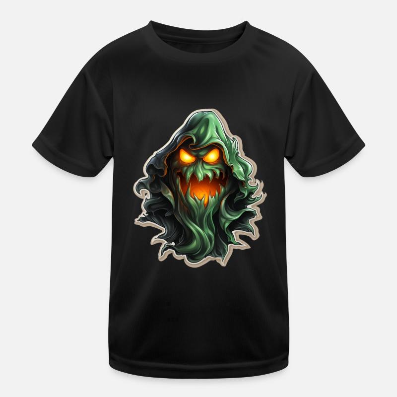 Ghost Lover Cartoon Style Halloween Ghost Spooky T-shirt sport Enfant