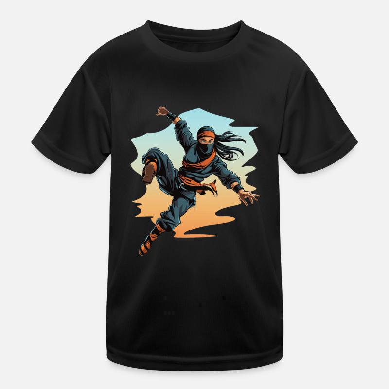 Charming Ninja Fighter I Ninja Girl I Ninja Kinder Funktions-T-Shirt