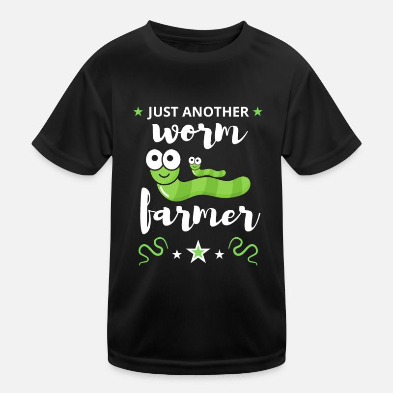 Just Another Worm Farmer Kids Functional T-Shirt