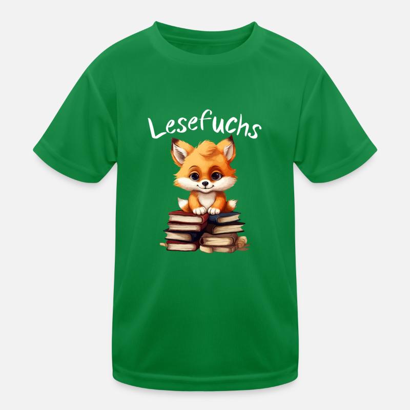Reading fox Kids Functional T-Shirt
