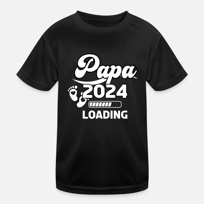 Papa 2024 Loading Kinder Funktions-T-Shirt