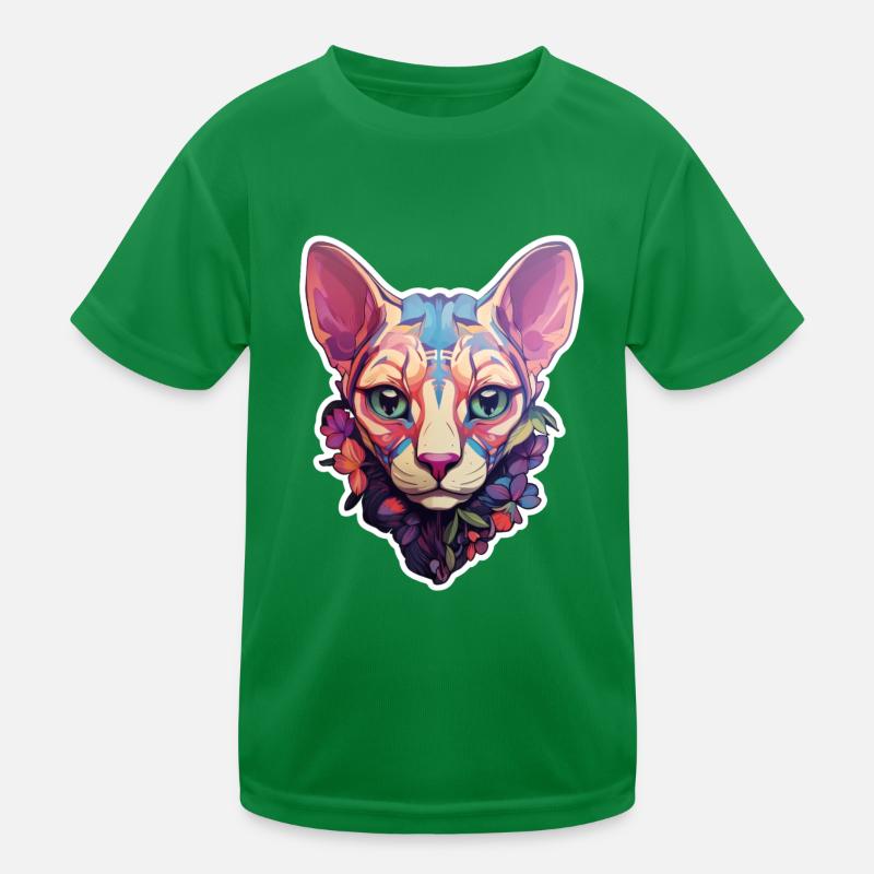 Tête de chat Sphynx T-shirt sport Enfant