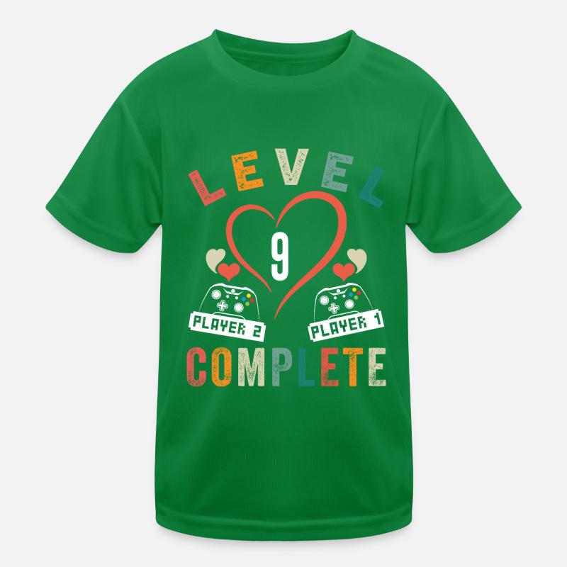 Level 9 Complete 9eme Anniversaire 9 ans Mariage T-shirt sport Enfant