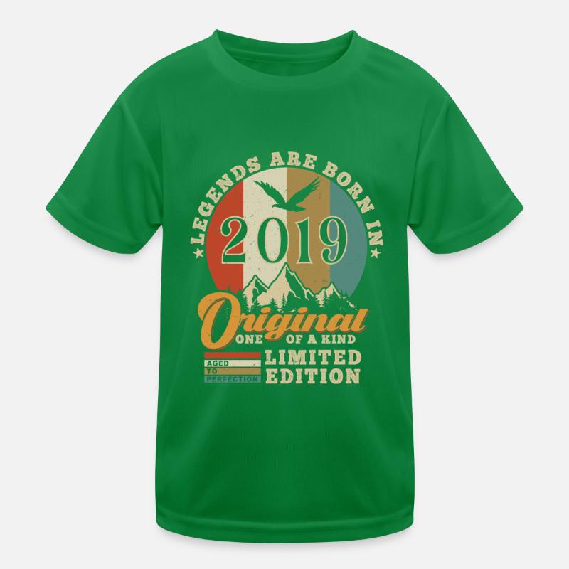 Original 2019 Geburtstagsgeschenk 2019 authentisch Kinder Funktions-T-Shirt
