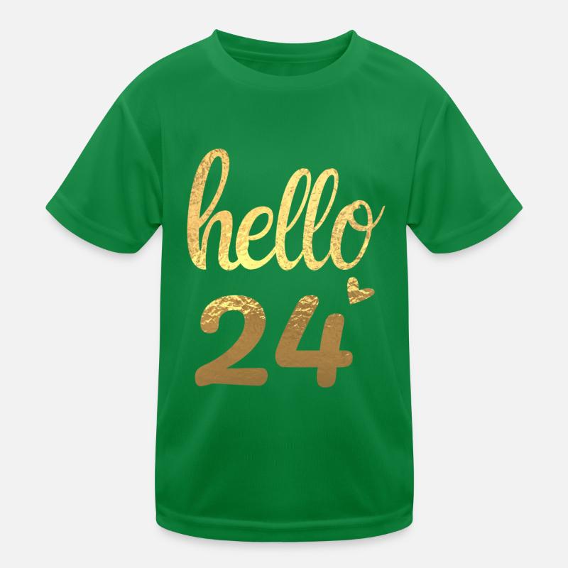 Hello 24 doré T-shirt sport Enfant