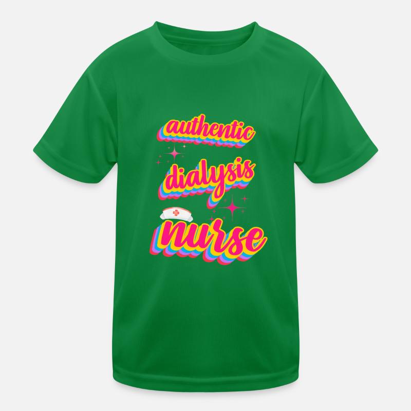 Authentische Dialyseschwester im Retro-Stil Kinder Funktions-T-Shirt