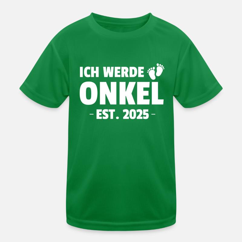 Ich Werde Onkel Est. 2025 Kinder Funktions-T-Shirt