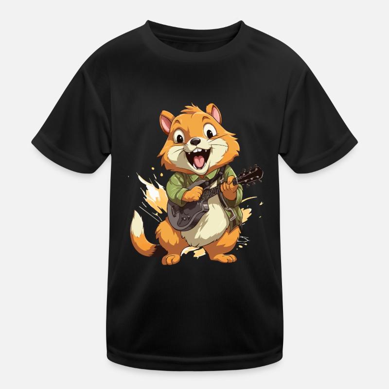 Harmonische Eichhörnchen-Serenade Kinder Funktions-T-Shirt