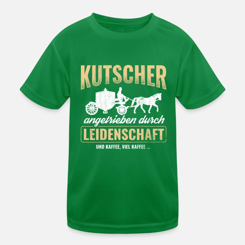 Kutsche Kutscher Kinder Funktions-T-Shirt