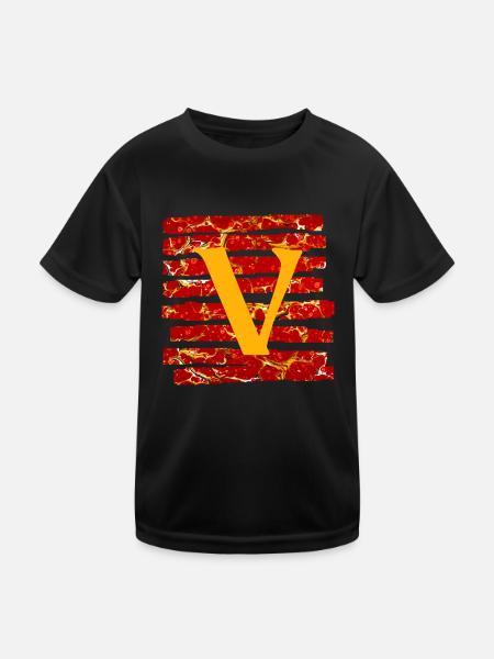 Strip E 232 V - Kids Functional T-Shirt - black - Front