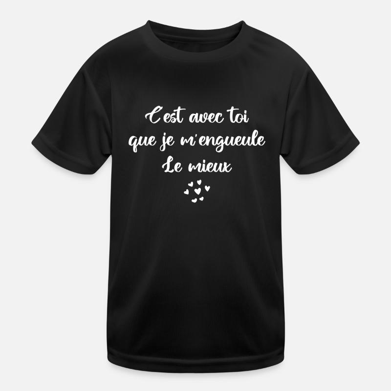 C est avec toi que je m engueule le mieux T-shirt sport Enfant