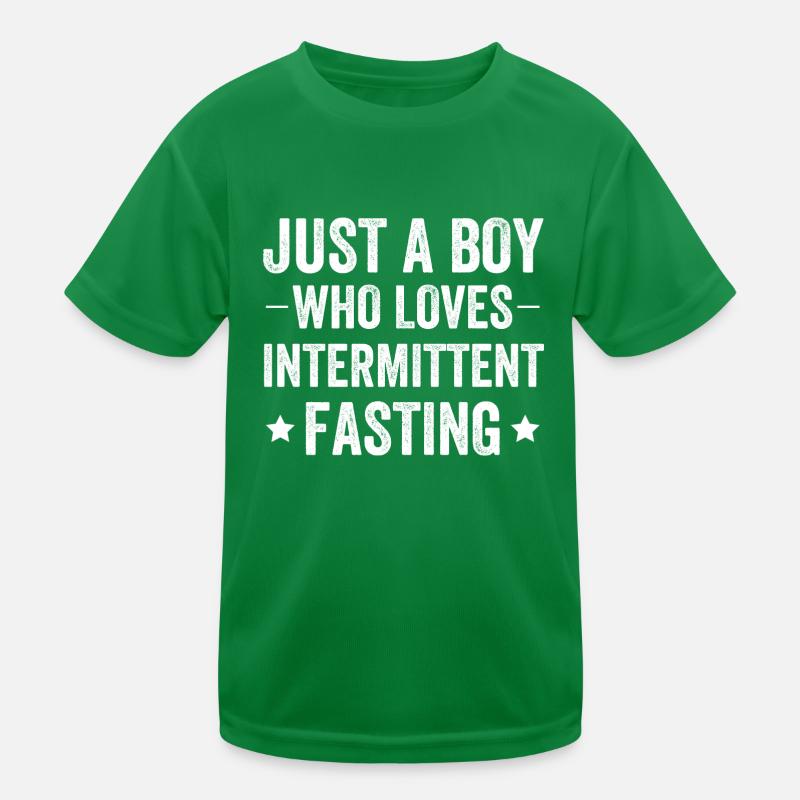 Juste un garçon qui aime le jeûne intermittent T-shirt sport Enfant