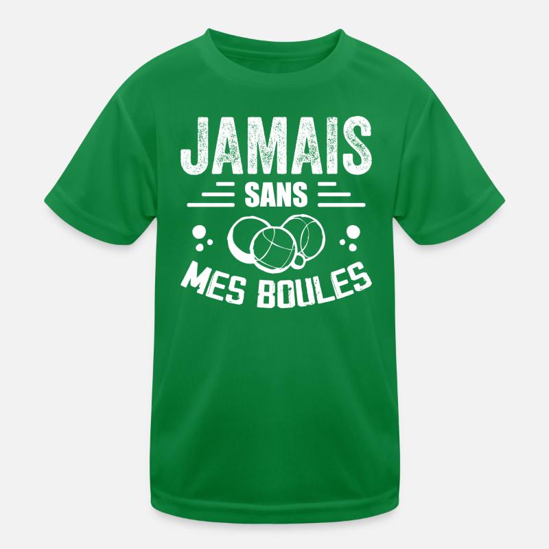 Nie ohne meine Eier - Petanque Geschenk Kinder Funktions-T-Shirt
