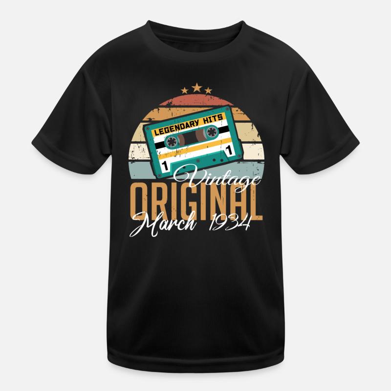 März 1934 - Geburtstagsgeschenk Kinder Funktions-T-Shirt